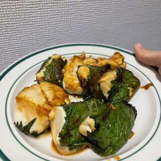 【100円以下副菜】豆腐の大葉巻き(甘酢風)